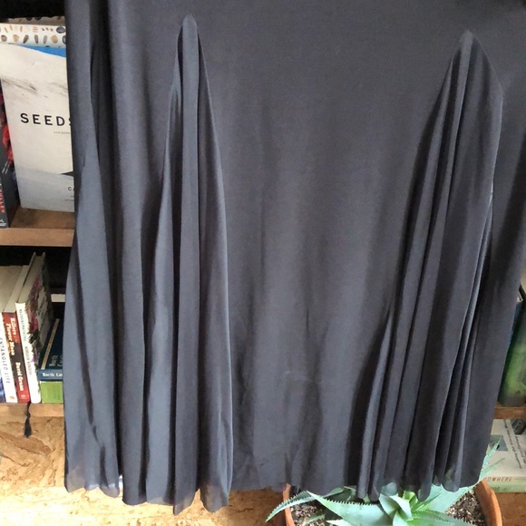 2000s Vintage One Shoulder Black Tie Prom/Formal Gown - Picture 4 of 6